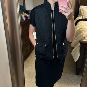St. John’s Bay Black Quilted Vest